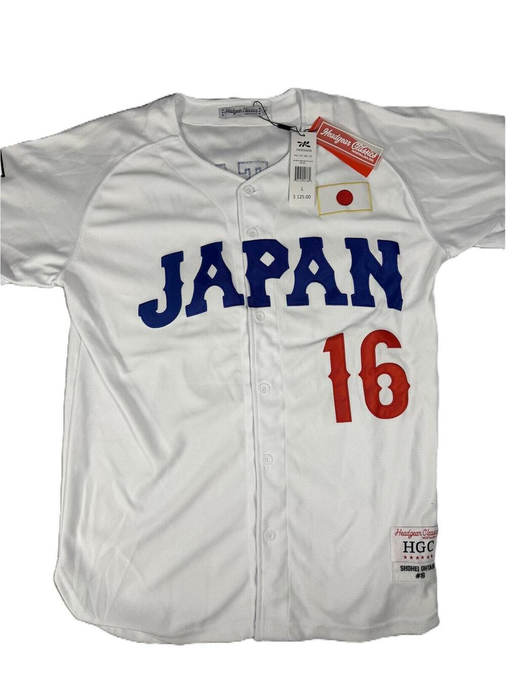 OHTANI -#16 Japan White Headgear Classics Baseball Jersey ~New~S M L